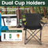 2 Pack Camping Chairs - Lightweight and Supportive Chairs for Adult and Lightweight Individuals - Compact, Durable