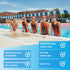Sporti Silicone Swim Cap for Kids, Unisex Youth Bathing Caps for Swimming Protection, Aged 2-10