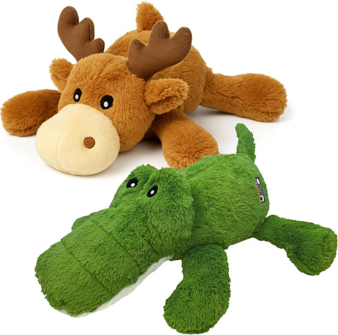 KONG XL 2 Pack - Soft Plush Dog Toy for Large Breeds
