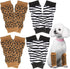 Geyoga 8 Pcs Knitted Elastic Dog Leg Warmers, Hock Protectors, Covers for Medium Large Pets, XL