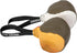 Dingo Gear Dog Toys for Puppies, Leather Balls with Handle, K9 Tug Toy Ball for Training, Outdoor Tug of War, 2x4