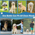 Dog Paw Cleaner, Portable Waterless Cleaning Shampoo for Dogs, Silicone Grooming Brush for Muddy Paws (Rose Scent)