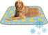 imiBBWQu Cooling Pad Duck Yellow Blue Floral Pet Cooling Mat for Small Dog