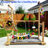 kathson Bird Playground,Parakeet Play Stand,Parrots Play Gym with Food Bowls,Cockatiel Playstand with Chewing&Exercise
