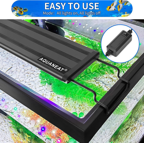 AQUANEAT LED Full Spectrum Aquarium Light for 36 Inch to 44 Inch Fish Tank