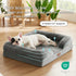 Bedsure Orthopedic Dog Bed for Medium Dogs, Waterproof Sofa Bed with Removable Washable Cover, Grey