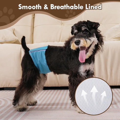Dogs(5 Pack),Premium Vecomfy Belly Bands for Male Washable Reusable Medium Dog Belly Wrap Leakproof Doggie Diapers