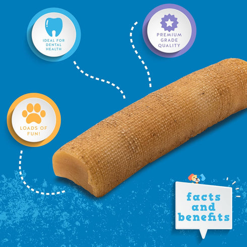 Jack&Pup Yak Cheese Himalayan Dog Chews | Hard Yak Cheese Stick for Large Aggressive Chewers | 9oz, 3 Pack