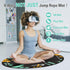 Jump Rope Mat Large Rubber Exercise Mat Workout Mats for Home Gym Flooring Non-Slip Oval Design for Floor & Rope