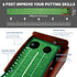 TiwisiTe Putting Green Indoor, Putting Mat with Automatic Ball Return - Solid Wood Structure No Humping, Suitable