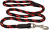 Dogs My Love 6ft Long Braided Rope Dog Leash Red with Black 6 Sizes (Large: 6ft Long; 1/2" Diam (12mm))