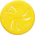 Indestructible Dog Flying Discs, Interactive Flyer Toys for Small Medium Dogs, 7.48 inch, Yellow