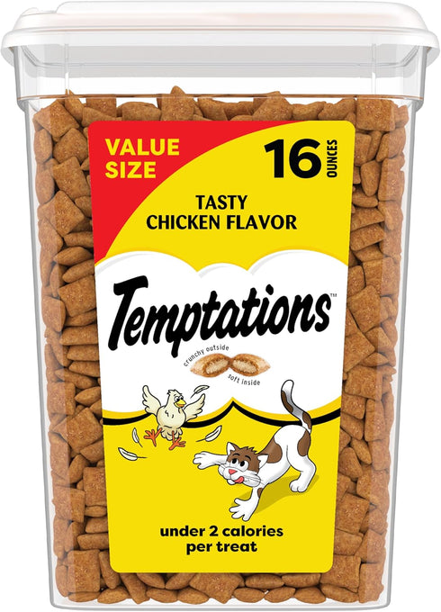 Temptations Cat Treats Classic Crunchy and Soft Cat Treats, Tasty Chicken Flavor,