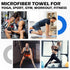 3 Pack 16 27 Inch Microfiber Gym Towels, Grey Sweat Towels, x Quick Dry Hand Towels, Absorbent Yoga Towels for Home Gym