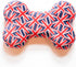 Pet London Union Jack British Flag Squeaker Bone Dog Toy, Full Size Squeaky Insert, UK Design