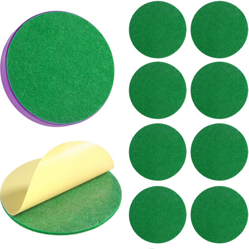 Gejoy 94 mm Hockey Paddle Pads, Self Adhesive Replacement Felt Pads for 96 mm Pushers (8)