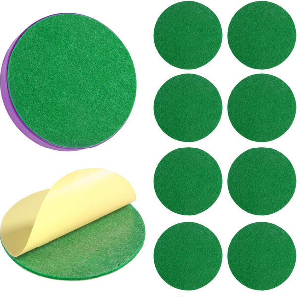 Gejoy 94 mm Hockey Paddle Pads, Self Adhesive Replacement Felt Pads for 96 mm Pushers (8)