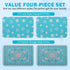 Homimp Washable Pee Pads for Dogs, 4 Pack Reusable Puppy Pads, Absorbent Leakproof Non Slip Training Pads, 36"x36"