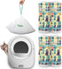 100 Pack Litter Box Liner Bags, Compatible with BCHARYA Self-Cleaning Cat Litter