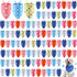Shyyween 100 Pieces Paw Print Dog Bandanas Bulk Paw Bandanas for Dogs Winter