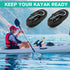 JaGely 4 Pcs Double Kayak Storage Straps System Adjustable Wall Hanging Storage Strap with 4 Hook Bolt Kayak Hoist