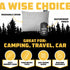 Wise Owl Outfitters Camping Pillow – Memory Foam Travel Pillow for Airplane, Hiking, Backpacking & Outdoor Use