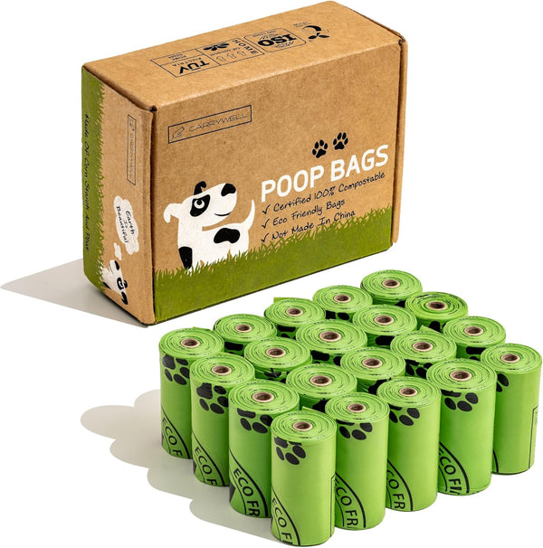 (Not Made In China) 100% Certified Home Compostable Dog and Cat Poop