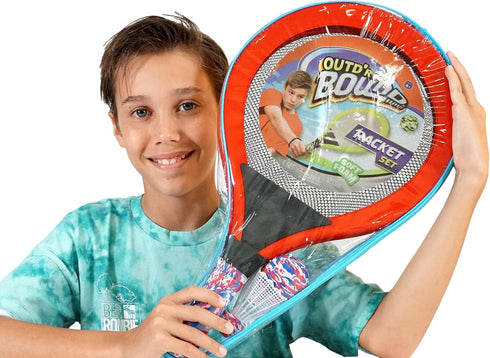 Set 2 Set 5135 Badminton with Rackets, Beach Ball and Birdie - Assorted Colors - Light Paddle Ball Tennis Racket