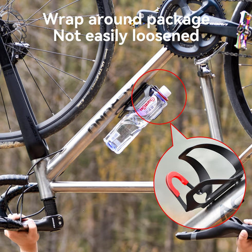 Ultra-Light Bike Water Bottle Holder - Secure and Convenient Holder for Bike (Black)