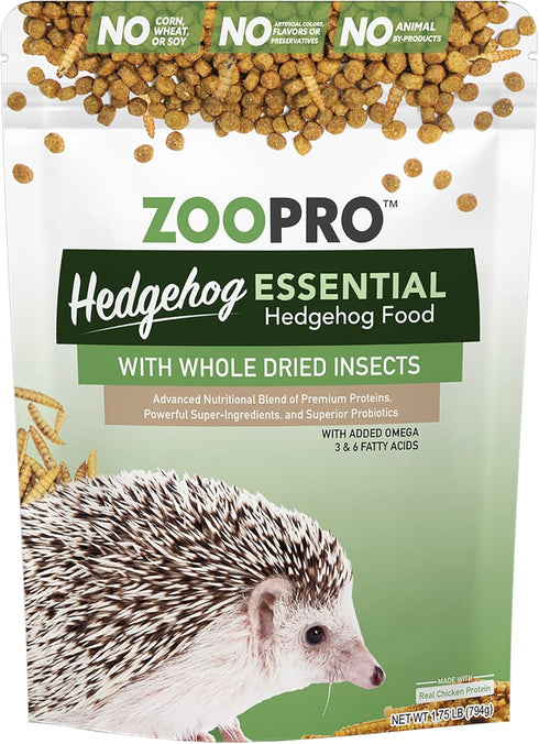 Exotic Nutrition Hedgehog Essential Chicken Kibble with Mealworms, 1.75 Pound