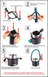 IRON °FLASK Paracord Handle, Fits Wide Mouth Water Bottles, Durable Carrier, Secure Accessories, Survival Strap Cord