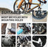 TOBWOLF Mini Bike Rear Pedals, 3.1x1.6 in Aluminium Alloy Folding Pegs, Non-slip Footrests for Folding Mountain Bike