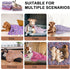 Dono 1 Pack Dog & Cat Blanket, Soft Fluffy Fleece Puppy Blanket, Pink Paw Print Warm Sleep Mat for Pets
