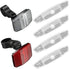 VICDUEKG 6 Pcs Bicycle Reflectors Front and Rear Kit, Safety Warning Reflectors for Night Cycling