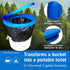 5-Gallon 8-Gallon Better Boat Portable Camping Toilet Kit, & Bucket Toilet Seat with Lid, Waste Bags & Carry Case