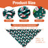 Agroon 3PCS, 6 Christmas Dog Bandanas XLarge Pattern Holiday Scarf for Boy and Girl, Triangle Reversible Bibs Breed