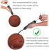 SKOLOO 10" Portable Hand Air Ball Pump Inflator Kit with Needle, Nozzle, Extension Hose for Sports Balls