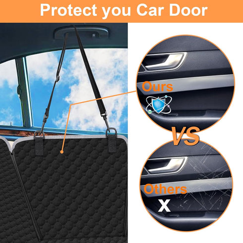 2026 600D Hammock Mancro Dog Car Seat Cover for Back Seat, Upgraded Heavy Duty Waterproof & Scratch-Resistant Dog
