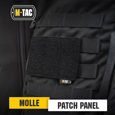 M-Tac Loop Tactical Morale Patches Board - Molle Attachment 4.5 x 3.5, Black