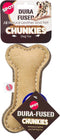 SPOT Dura-Fused Chunkies Bone - All Natural Leather and Felt Dog Toy, Durable Extra Thick Chew Toy for Aggressive