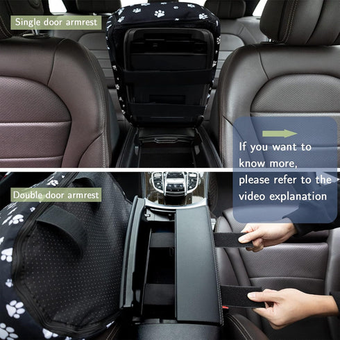 15 lbs Cullaby Center Console Dog Car Seat Safe Travel for Small Dogs Under Detachable Washable Pet Carrier
