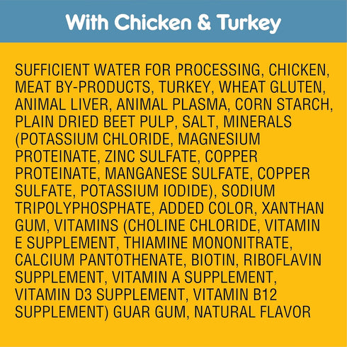 Pedigree High Protein Wet Dog Food Pouches, Variety Pack, 3.5 oz. Pouches (Pack of 18)