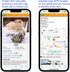 QR & NFC Pet Tag, Easy Scan Instant Location Alerts, Smart AI-Featured Pet Profile for Dogs (Black Paw)