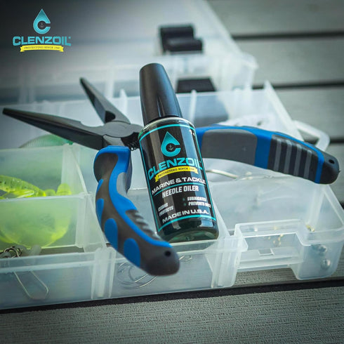 CLENZOIL Marine & Tackle - Fishing Gear Oil Lubricant - for Fish Care Reels, Boat Motors, Downriggers & More - Easily