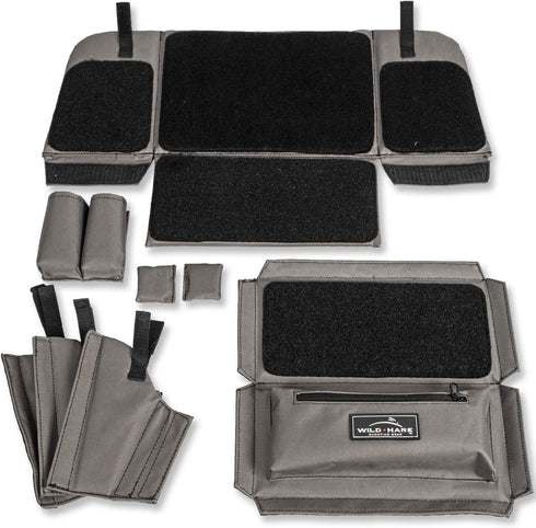 Wild Hare Shooting Gear 1-3 Pistol Organizer Case Kit for Handgun with Divider, Ammo, Firearm, Outdoor, Hunting,