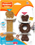 15 lbs, 2 Pack Nylabone Ring Bone Chew Toy for Puppies, Puppy Teething Toys, Puppy Enrichment Toys, Chicken Flavor