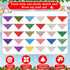 120 Set 30 Sanwuta Pcs Christmas Dog Bandanas Bulk Xmas Bandanas for Dogs Triangle Kerchief Bibs Scarf for Pet