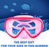 Kids Snorkel Swim Mask, Child Diving Mask with Anti-Fog Goggles and Nose Cover for Snorkeling