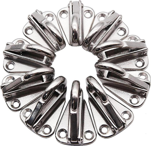 Stainless Steel 316 Spring Snap Attach Rope Hook, Marine Fender Hook, Clothes Boat Hardware Accessories (4 Pack)