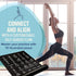NewMe Fitness Yoga Mat, Large, 5mm Thick, 68 Inch Long, Non Slip with 70 Printed Yoga Poses for Home and Gym